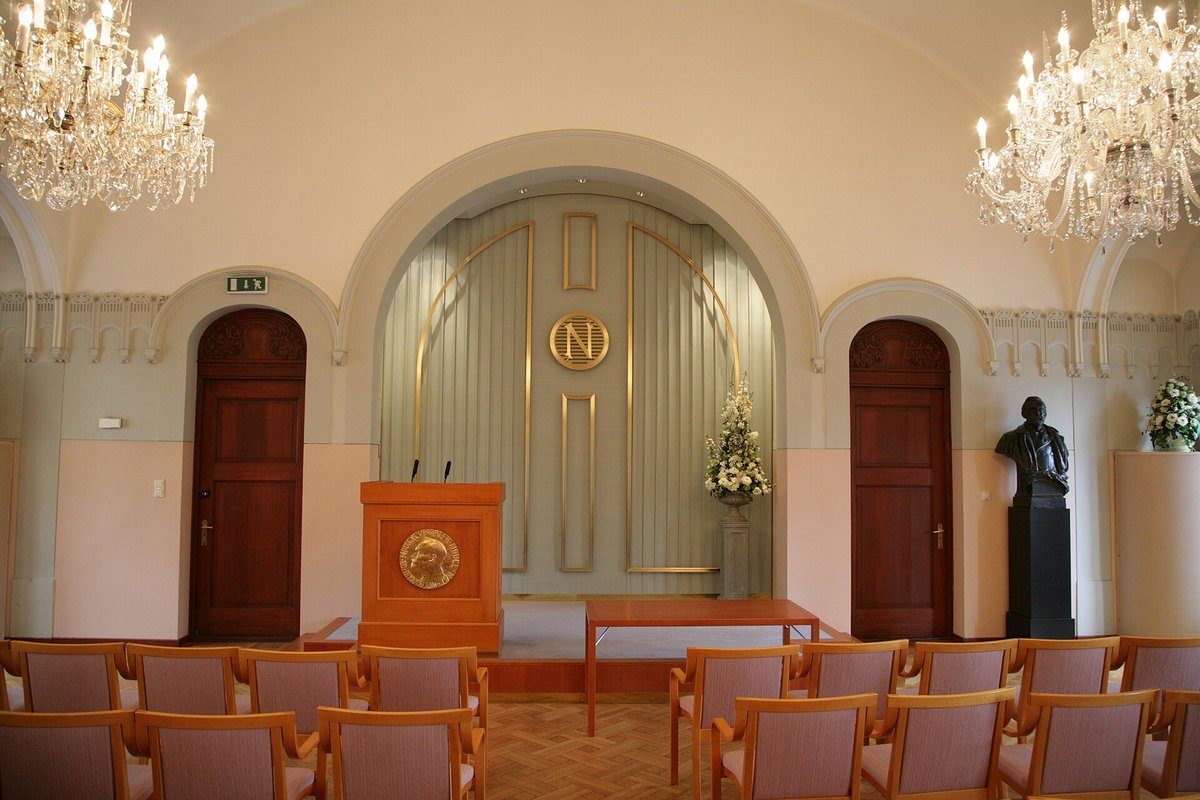 Norvegijos Nobelio instituto salė Osle
