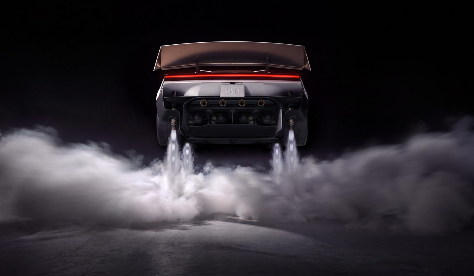 „Tesla Roadster“ galiniai purkštukai paleidžia dujų srautus
