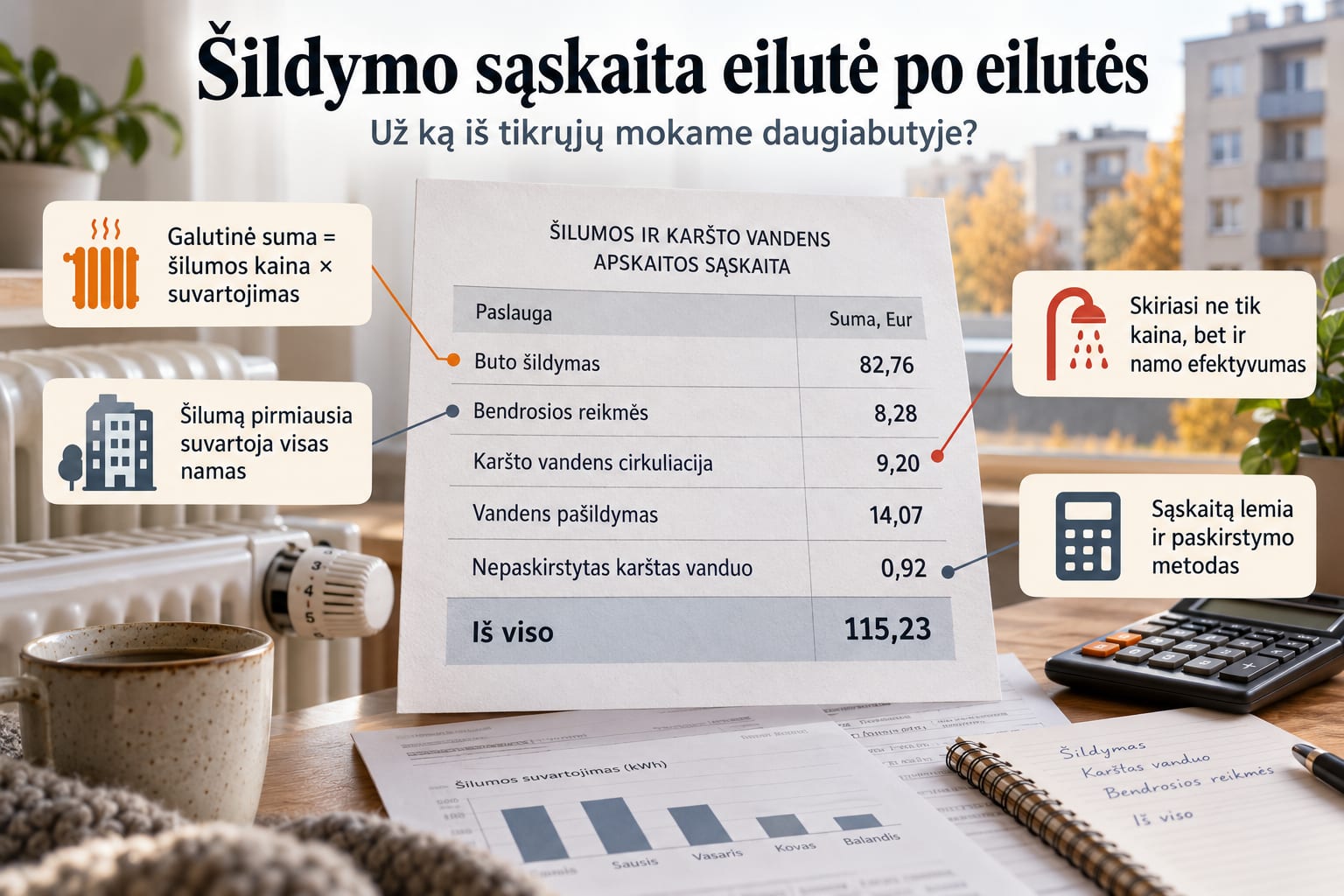 šilumos energijos kaina