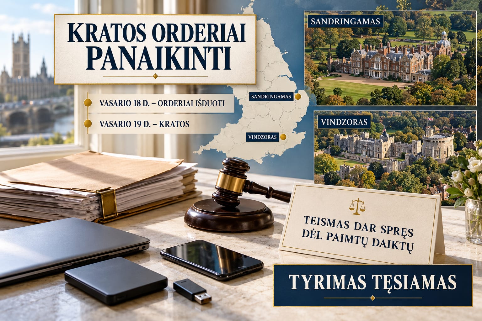 Princo Andrew kratos orderiai panaikinti