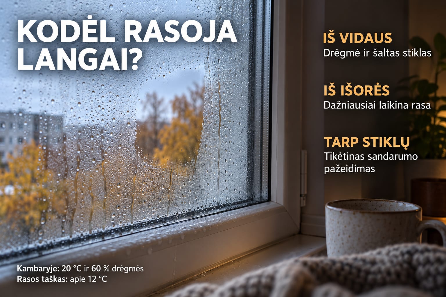 Kodėl rasoja langai