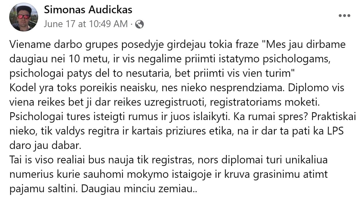 Feisbuko komentaras