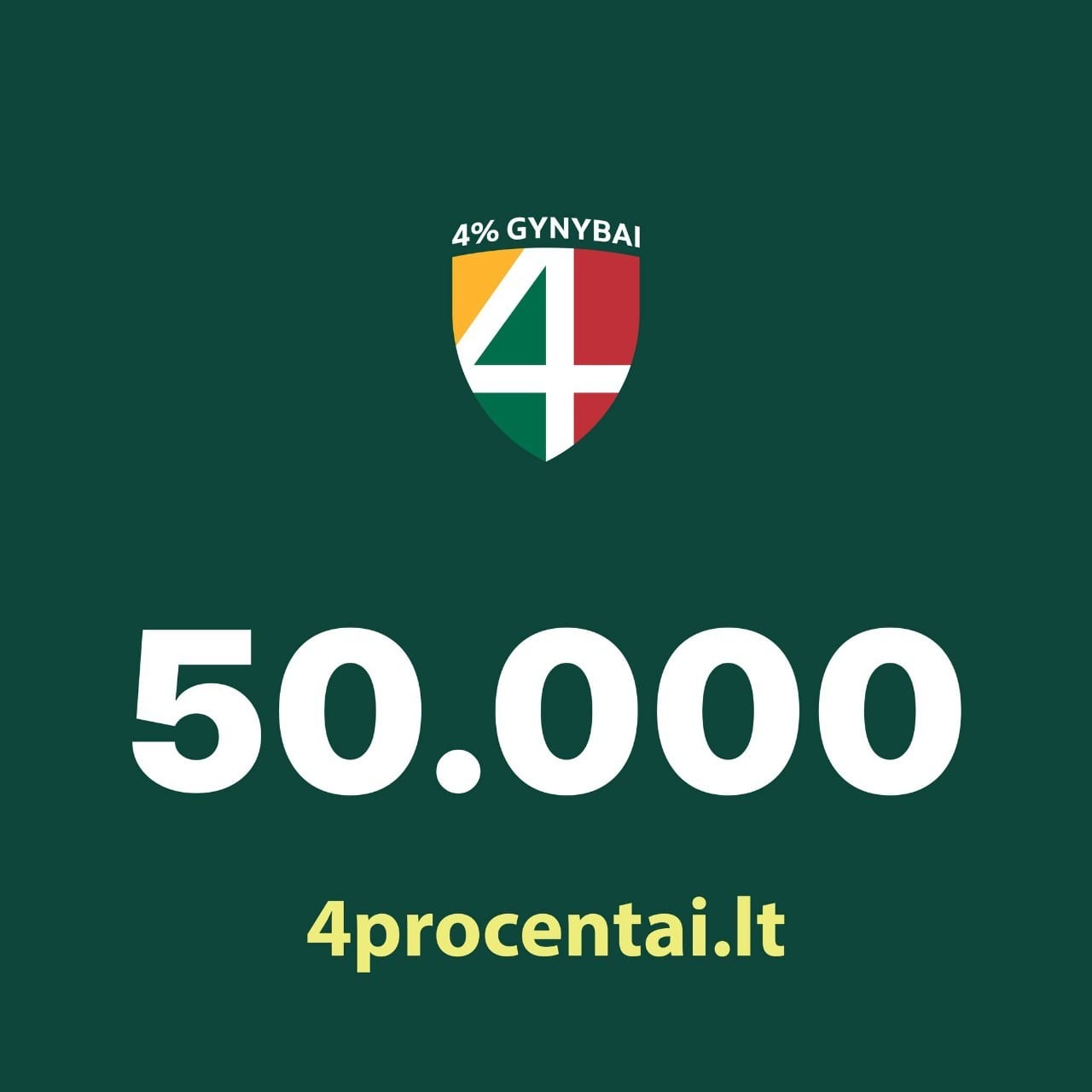 „4 procentai“