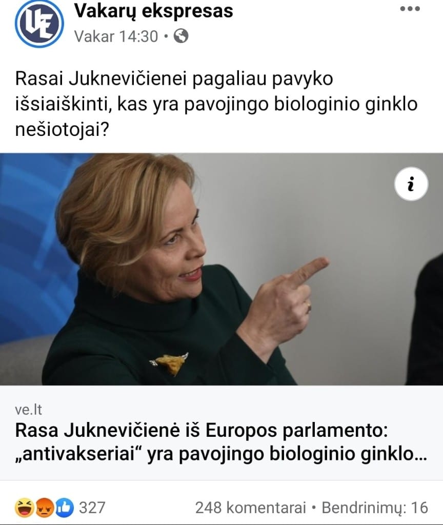 Juknevičienės pozicija