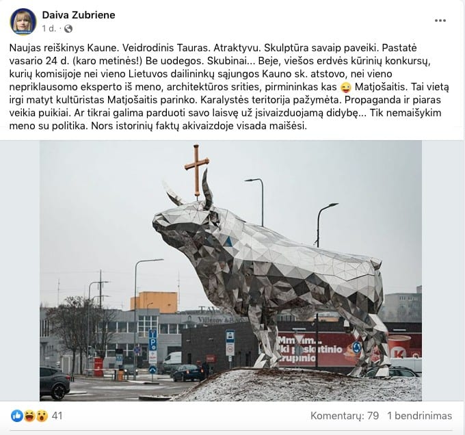 Feisbuko įrašas