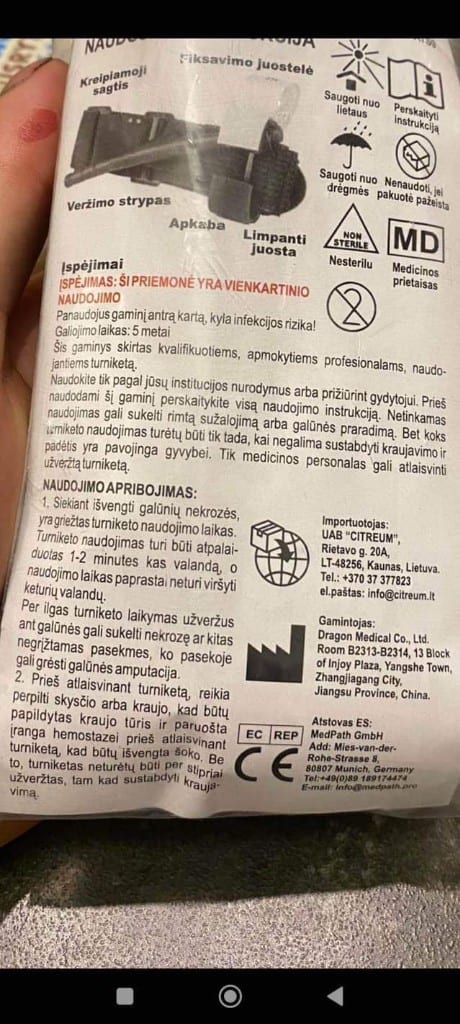 turniketo instrukcija