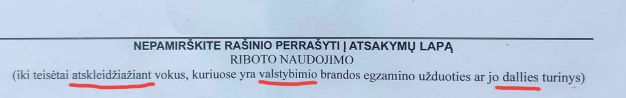 Užduotys
