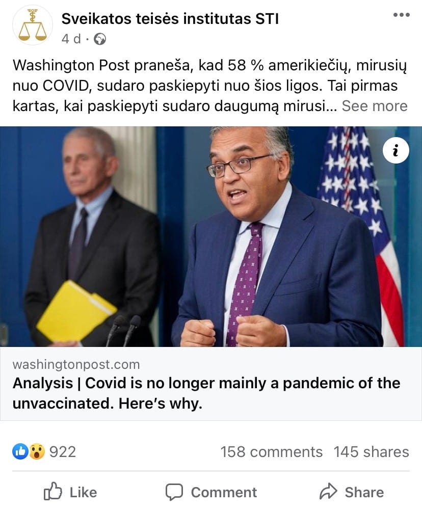 STI pasisakymas