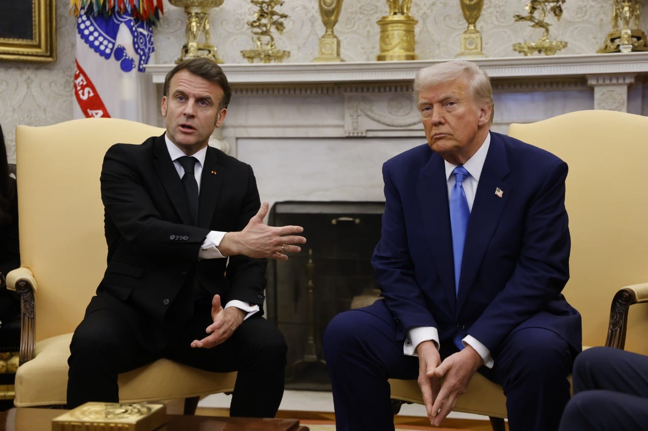 E. Macronas ir D. Trumpas
