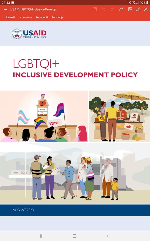 LGBTQI+ įtraukiosios plėtros politika