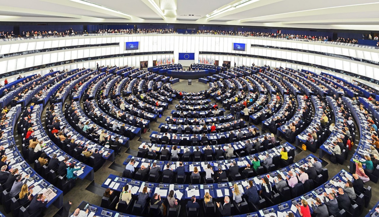 Europos Parlamento posėdžių salė Strasbūre