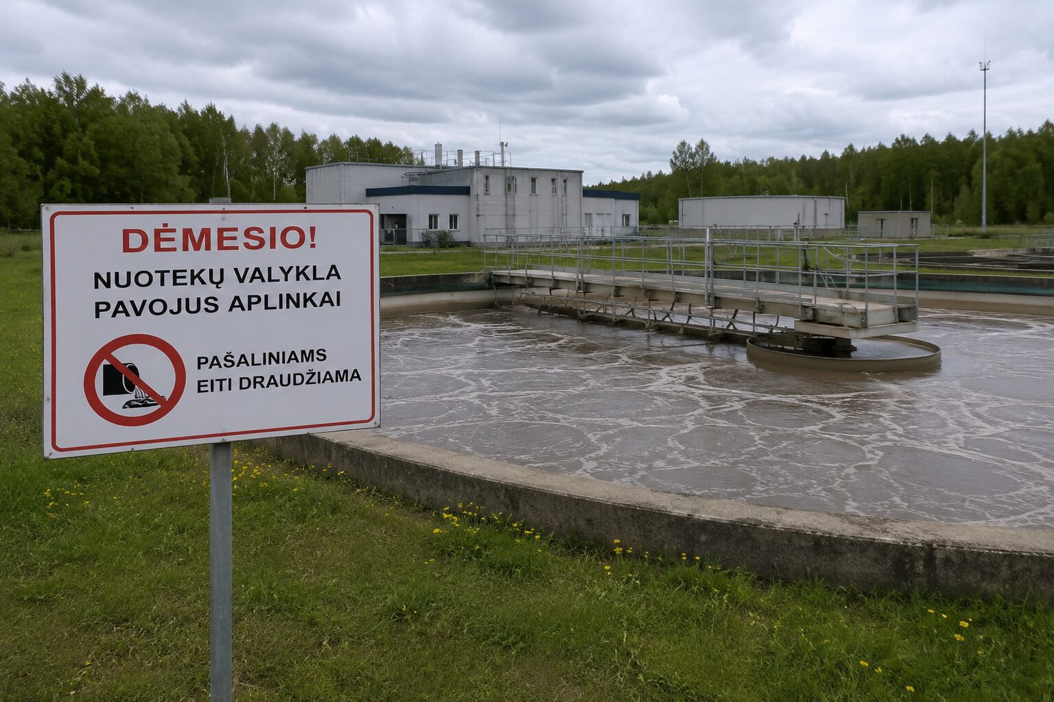 Po virtinės taršos atvejų – rimtas signalas Žiežmariuose: svarstoma stabdyti nuotekų valyklą