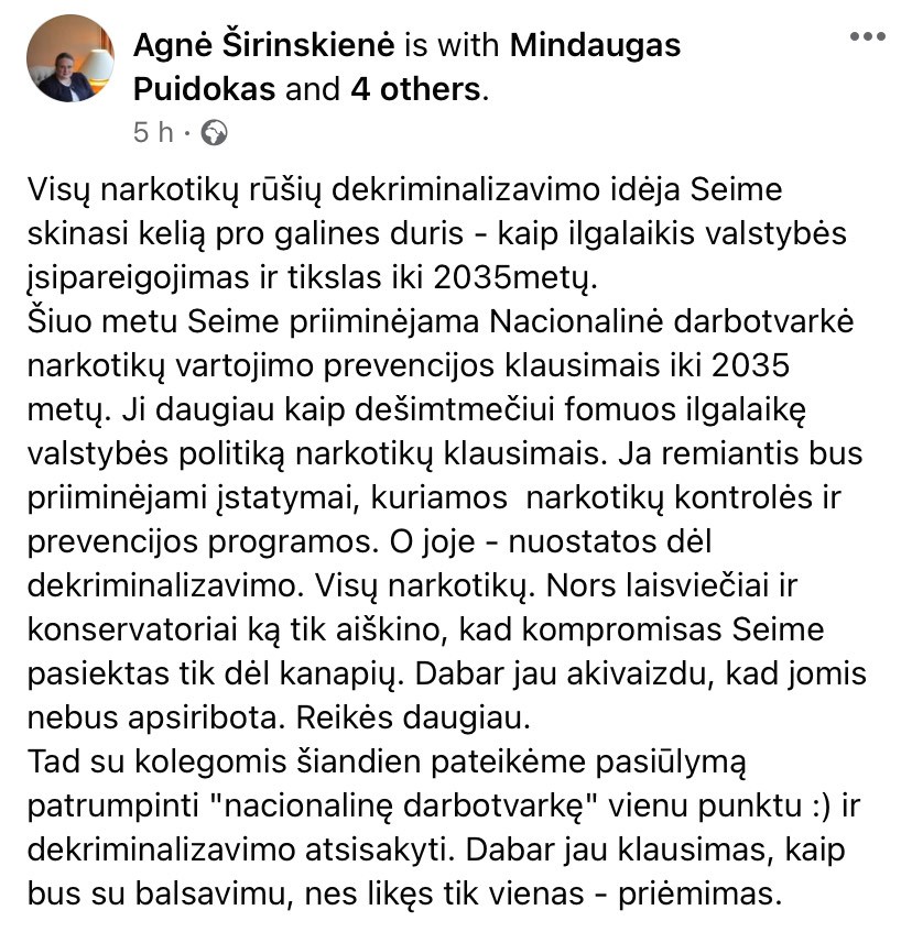 A. Širinskienės pasisakymas