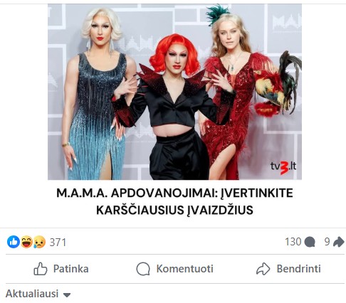 M.A.M.A. muzikos apdovanojimų dalyviai