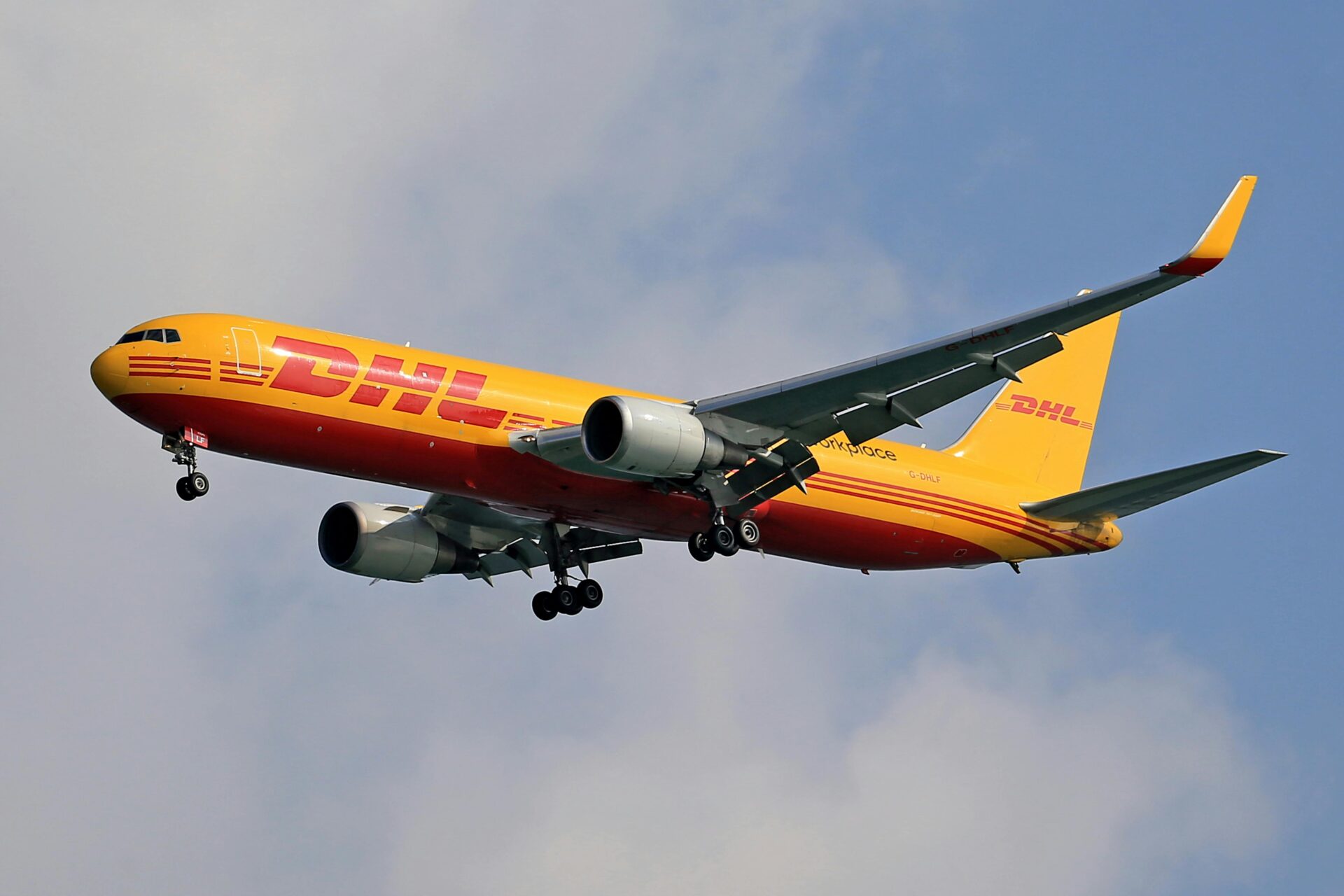 DHL lėktuvas