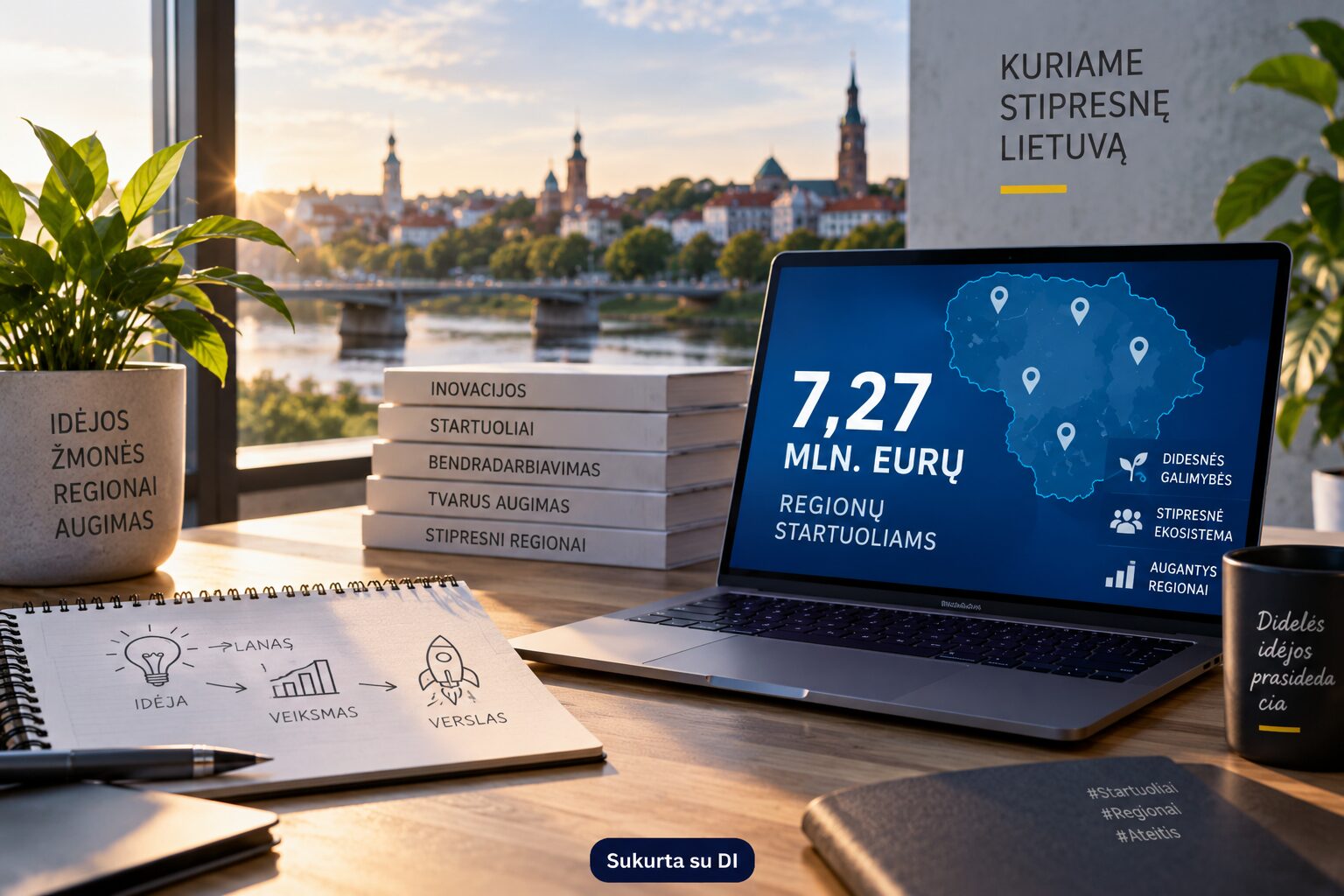 Nuo idėjos iki verslo – su milijonine parama: regionų startuoliams skirta 7,27 mln. eurų