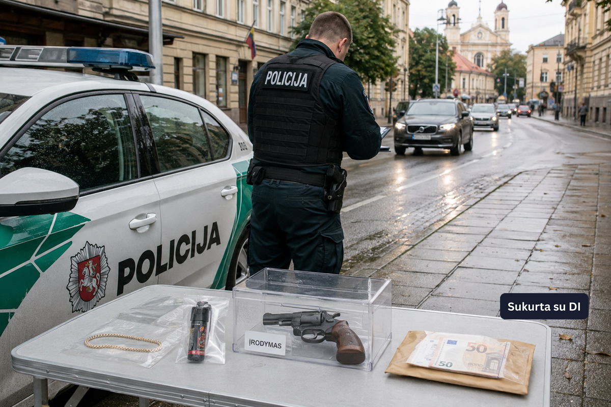Policijos suvestinė: Vilniuje apiplėštas vyras, Šakių rajone pareigūnams pasiūlytas 500 eurų kyšis