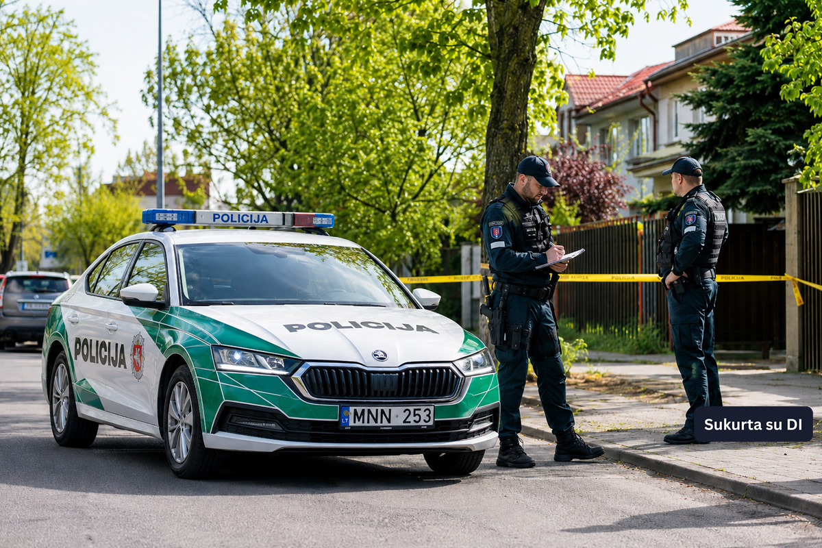 Policijos suvestinė: smurto atvejai, vagystės, ginklai, gaisrai ir mirtini eismo įvykiai