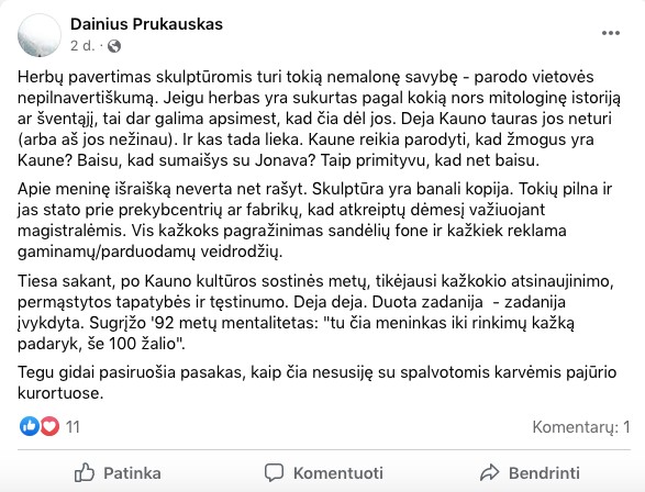 Feisbuko įrašas