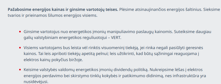 Socialdemokratai, žadėję pažaboti energijos kainos ir ginti vartotojų teises, galimai persigalvojo. lsdp.lt/ekrano nuotrauka