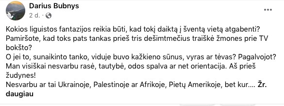 Feisbuko įrašas