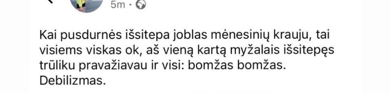 B. Lastausko pasisakymas
