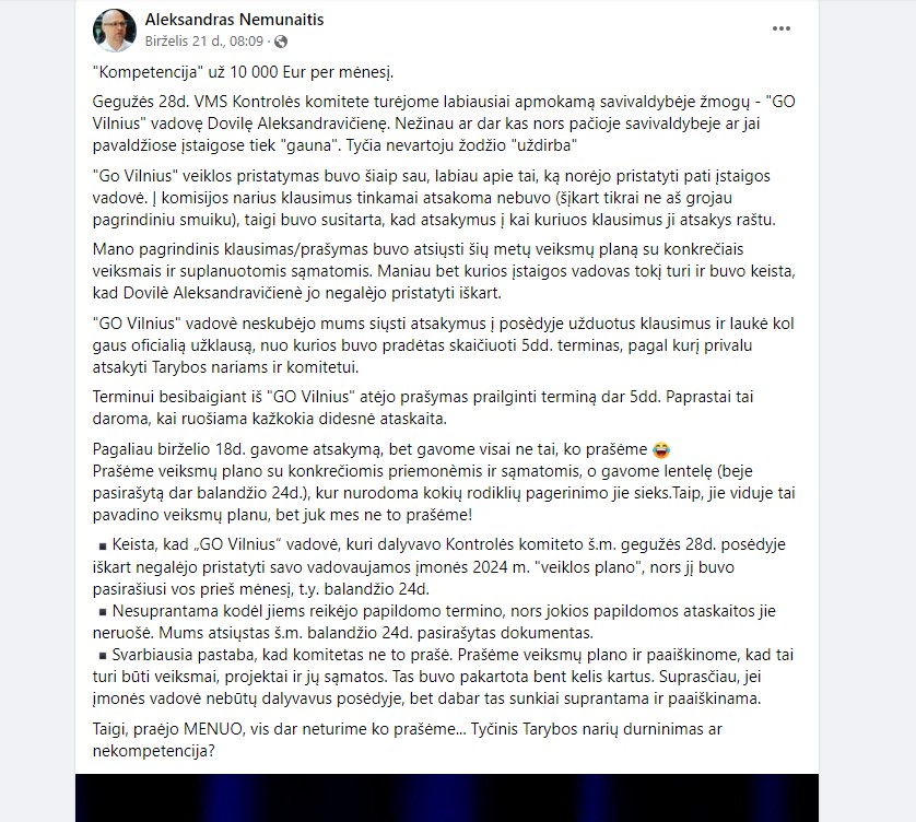 A. Nemunaičio mintys