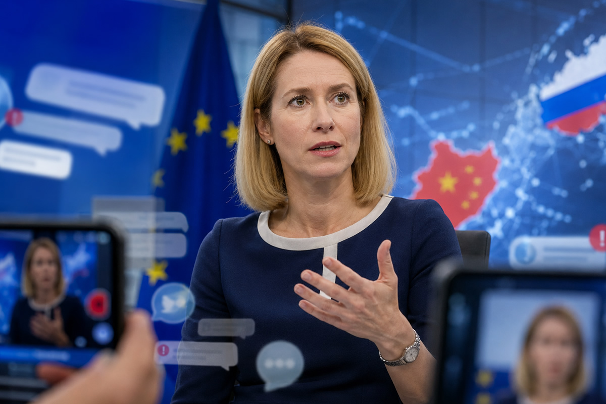 K. Kallas citatų skandalas: kaip viena metafora apie Kiniją virto informaciniu ginklu