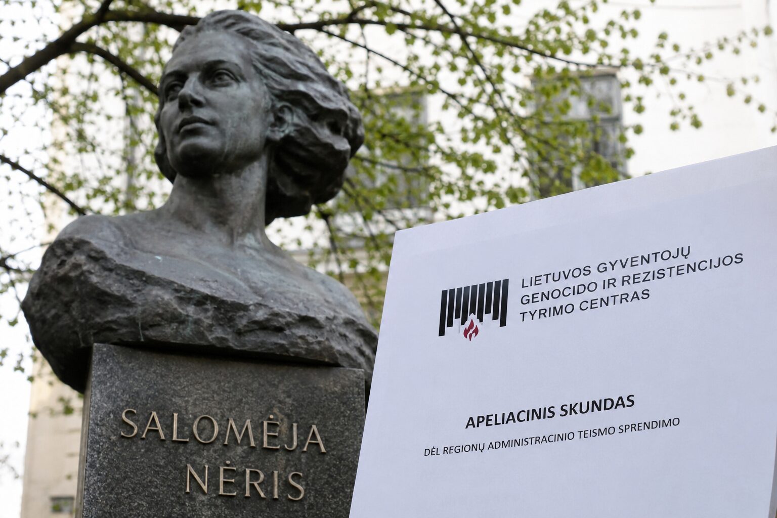 Byla dėl Salomėjos Nėries paminklo įgauna pagreitį: LGGRTC apskundė teismo sprendimą