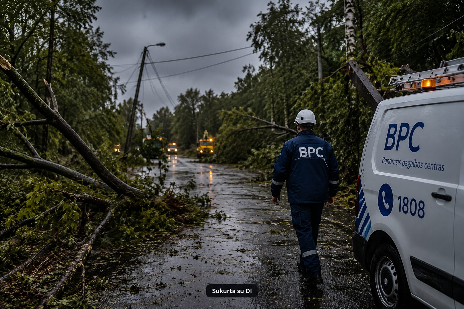 Audros padariniai pasiekė ir BPC: per tris dienas – beveik 19 tūkst. skambučių