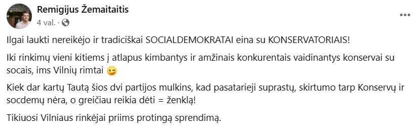 R. Žemaitaičio pasisakymas