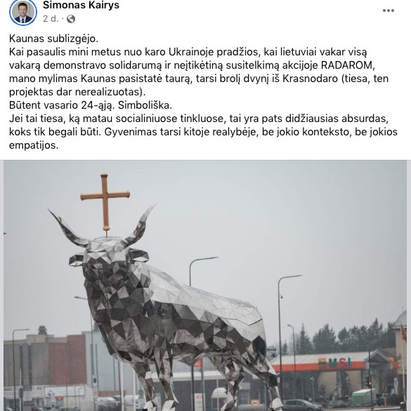 Feisbuko įrašas