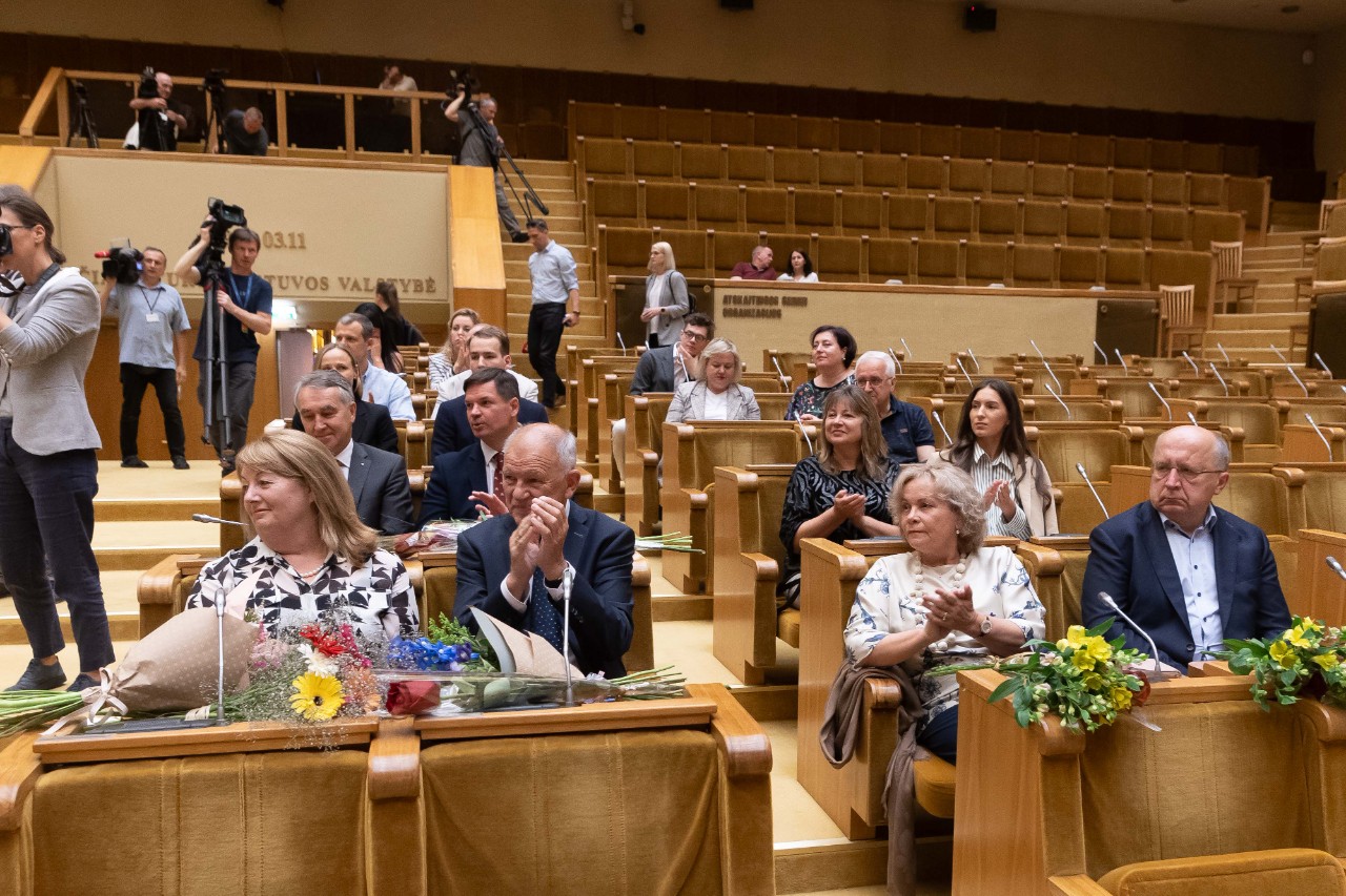 Europos Parlamento narių pažymėjimų įteikimo ceremonija